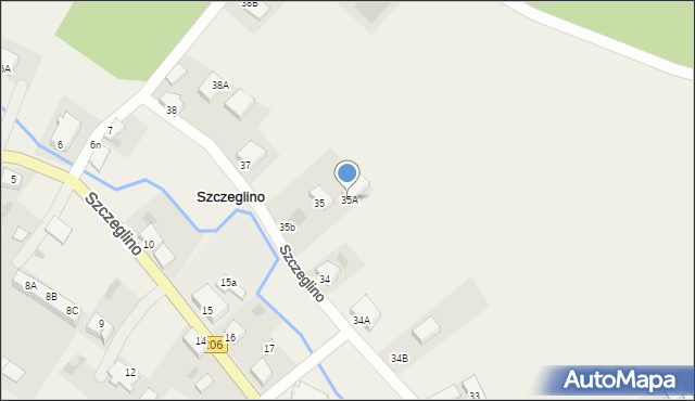 Szczeglino, Szczeglino, 35A, mapa Szczeglino