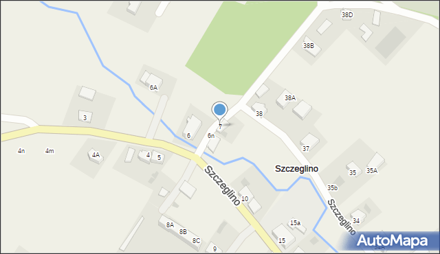 Szczeglino, Szczeglino, 7, mapa Szczeglino