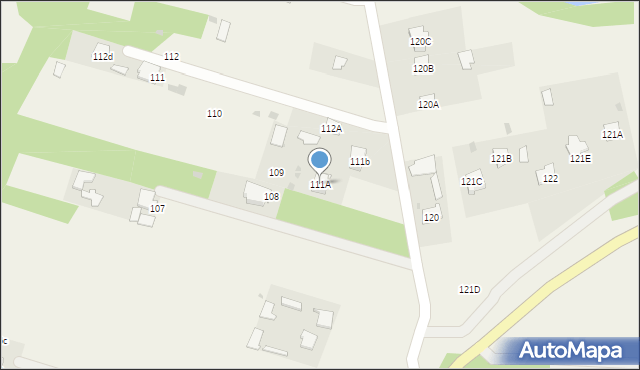 Szczekarków, Szczekarków, 111A, mapa Szczekarków