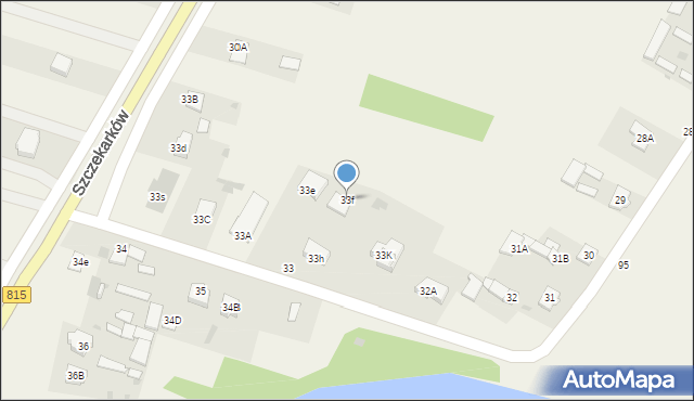 Szczekarków, Szczekarków, 33f, mapa Szczekarków