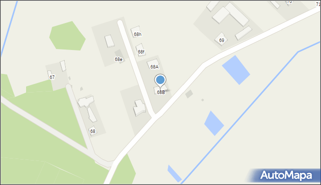Szczekarków, Szczekarków, 68B, mapa Szczekarków