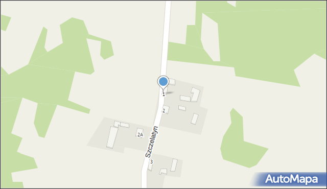 Szczelatyn, Szczelatyn, 1, mapa Szczelatyn