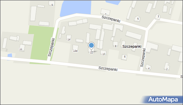 Szczepanki, Szczepanki, 12, mapa Szczepanki