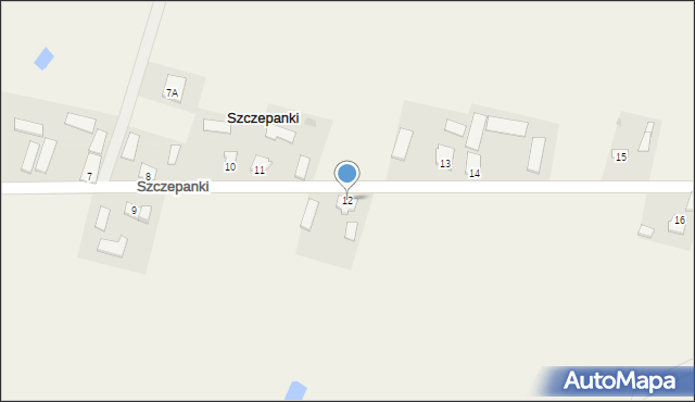 Szczepanki, Szczepanki, 12, mapa Szczepanki