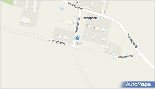 Szczepanki, Szczepanki, 7, mapa Szczepanki
