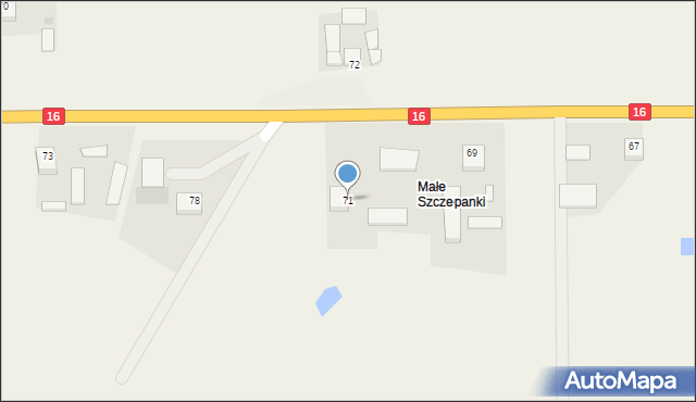 Szczepanki, Szczepanki, 71, mapa Szczepanki