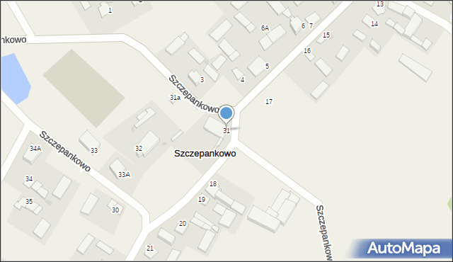 Szczepankowo, Szczepankowo, 31, mapa Szczepankowo