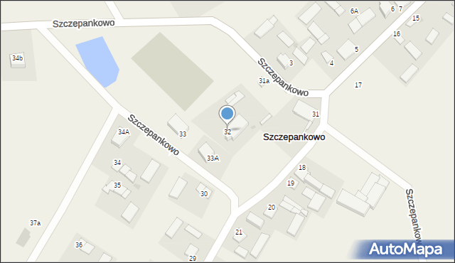 Szczepankowo, Szczepankowo, 32, mapa Szczepankowo