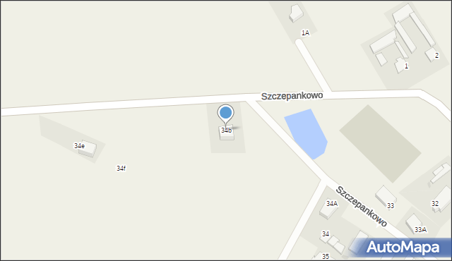 Szczepankowo, Szczepankowo, 34b, mapa Szczepankowo