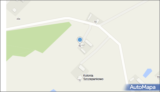 Szczepankowo, Szczepankowo, 51, mapa Szczepankowo