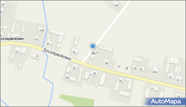 Szczepankowo, Szczepankowo, 38a, mapa Szczepankowo