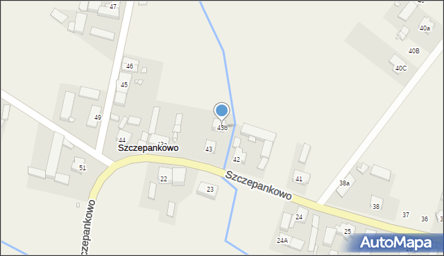 Szczepankowo, Szczepankowo, 43b, mapa Szczepankowo