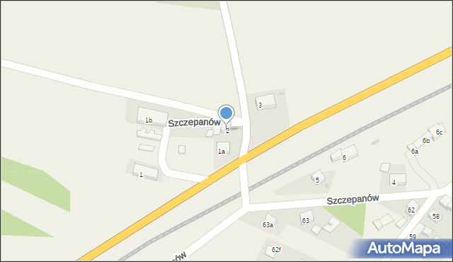 Szczepanów, Szczepanów, 2, mapa Szczepanów