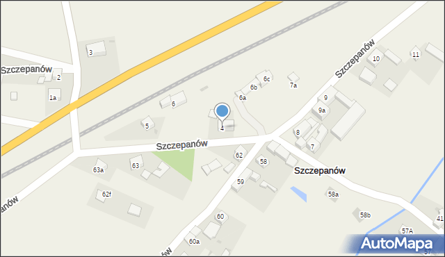 Szczepanów, Szczepanów, 4, mapa Szczepanów
