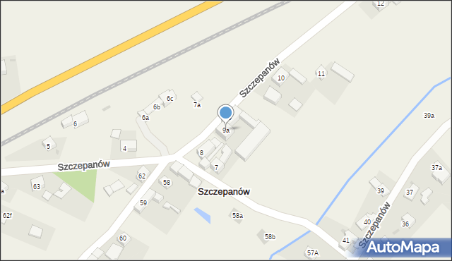 Szczepanów, Szczepanów, 9a, mapa Szczepanów