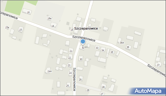 Szczepanowice, Szczepanowice, 31, mapa Szczepanowice