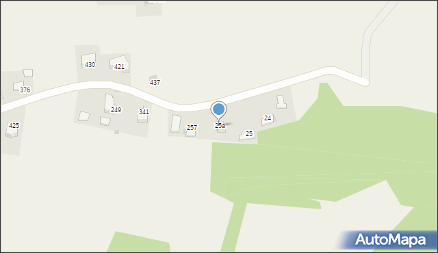 Szczepanowice, Szczepanowice, 25a, mapa Szczepanowice