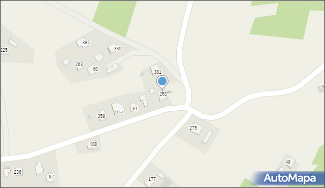 Szczepanowice, Szczepanowice, 281, mapa Szczepanowice