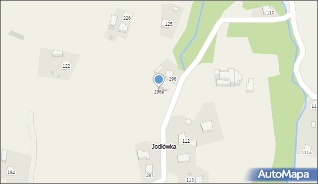 Szczepanowice, Szczepanowice, 296a, mapa Szczepanowice
