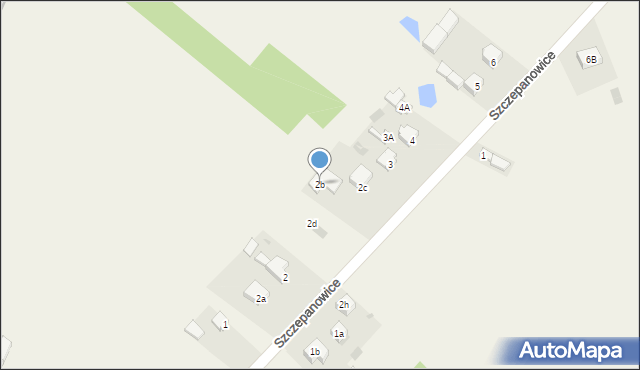 Szczepanowice, Szczepanowice, 2b, mapa Szczepanowice