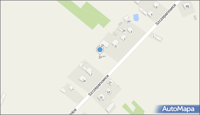 Szczepanowice, Szczepanowice, 2d, mapa Szczepanowice