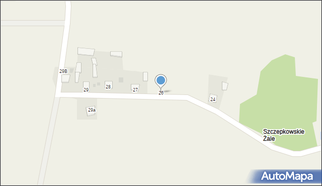 Szczepkowo, Szczepkowo, 26, mapa Szczepkowo