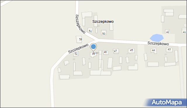 Szczepkowo, Szczepkowo, 49, mapa Szczepkowo