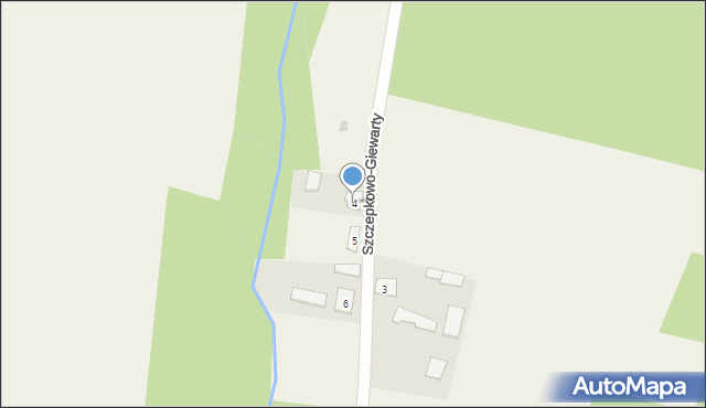 Szczepkowo-Giewarty, Szczepkowo-Giewarty, 4, mapa Szczepkowo-Giewarty