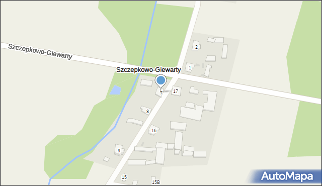 Szczepkowo-Giewarty, Szczepkowo-Giewarty, 7, mapa Szczepkowo-Giewarty