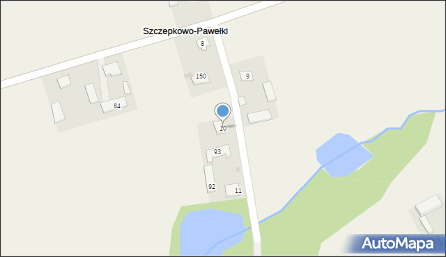 Szczepkowo-Pawełki, Szczepkowo-Pawełki, 10, mapa Szczepkowo-Pawełki