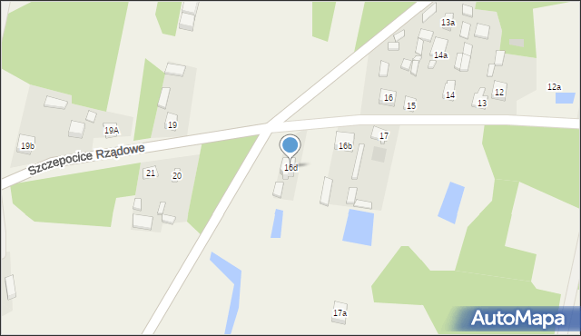 Szczepocice Rządowe, Szczepocice Rządowe, 16d, mapa Szczepocice Rządowe