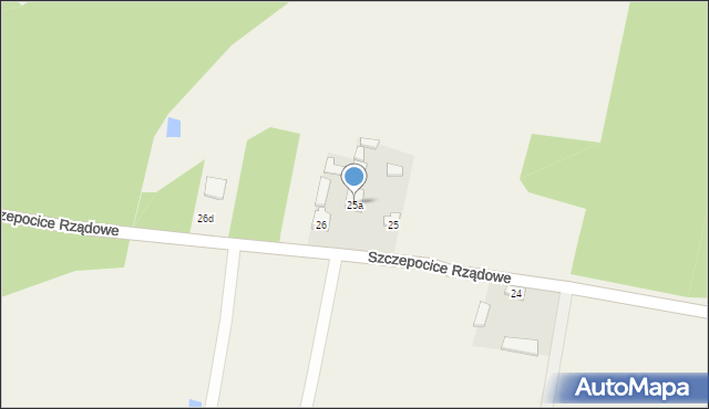 Szczepocice Rządowe, Szczepocice Rządowe, 25a, mapa Szczepocice Rządowe