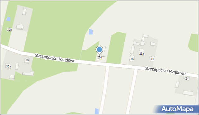 Szczepocice Rządowe, Szczepocice Rządowe, 26d, mapa Szczepocice Rządowe