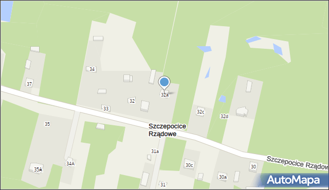 Szczepocice Rządowe, Szczepocice Rządowe, 32a, mapa Szczepocice Rządowe
