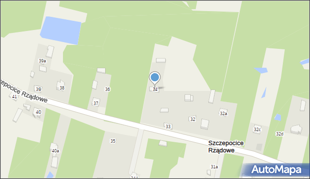 Szczepocice Rządowe, Szczepocice Rządowe, 34, mapa Szczepocice Rządowe