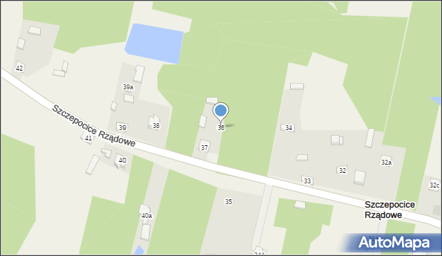 Szczepocice Rządowe, Szczepocice Rządowe, 36, mapa Szczepocice Rządowe