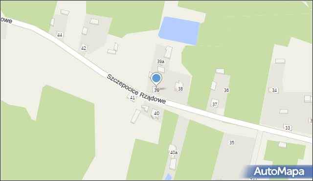 Szczepocice Rządowe, Szczepocice Rządowe, 39, mapa Szczepocice Rządowe