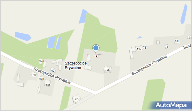 Szczepocice Rządowe, Szczepocice Rządowe, 71, mapa Szczepocice Rządowe