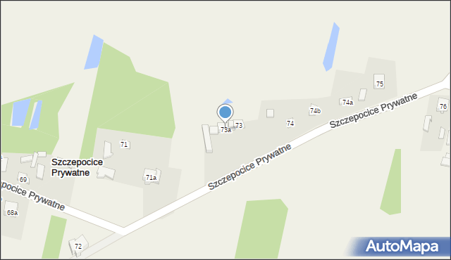 Szczepocice Rządowe, Szczepocice Rządowe, 73a, mapa Szczepocice Rządowe