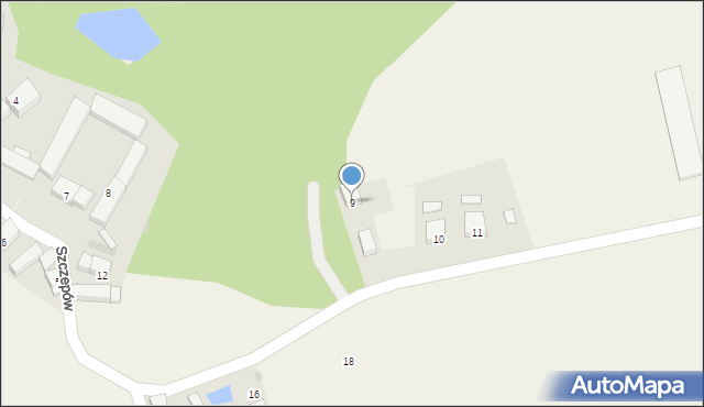 Szczepów, Szczepów, 9, mapa Szczepów