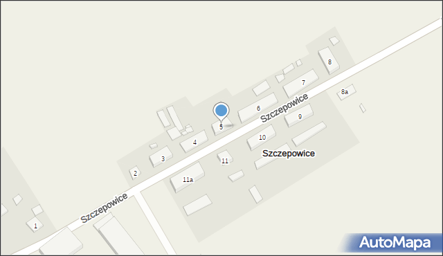 Szczepowice, Szczepowice, 5, mapa Szczepowice