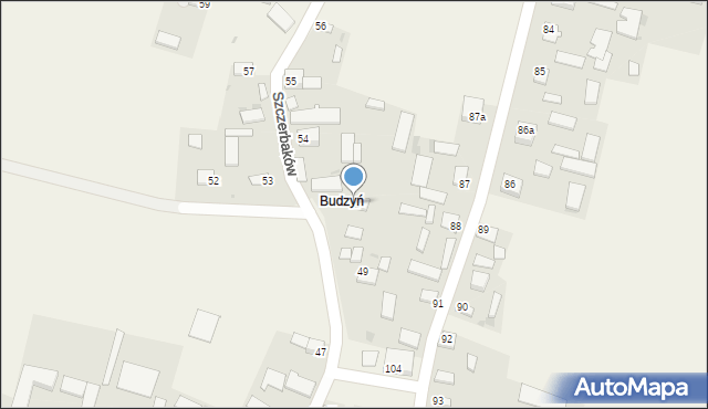 Szczerbaków, Szczerbaków, 51, mapa Szczerbaków