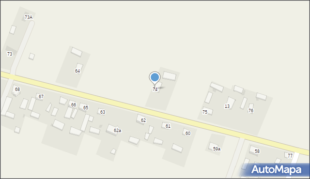 Szczerbaków, Szczerbaków, 74, mapa Szczerbaków