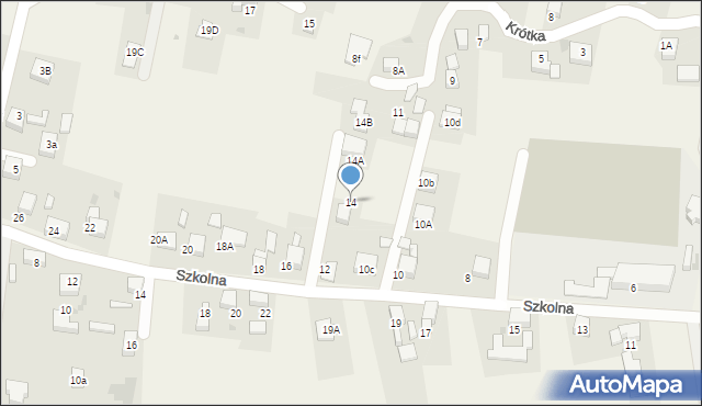 Szczerbice, Szkolna, 14, mapa Szczerbice