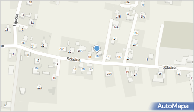 Szczerbice, Szkolna, 16, mapa Szczerbice