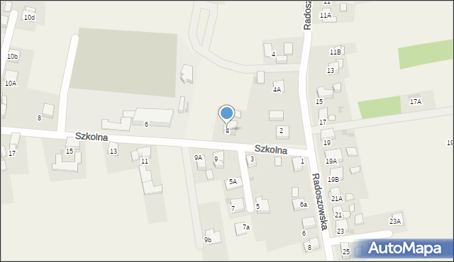 Szczerbice, Szkolna, 4, mapa Szczerbice