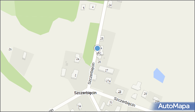 Szczerbięcin, Szczerbięcin, 26D, mapa Szczerbięcin