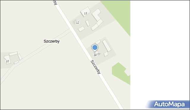Szczerby, Szczerby, 14, mapa Szczerby