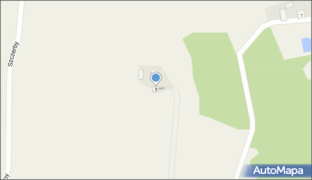 Szczerby, Szczerby, 6, mapa Szczerby