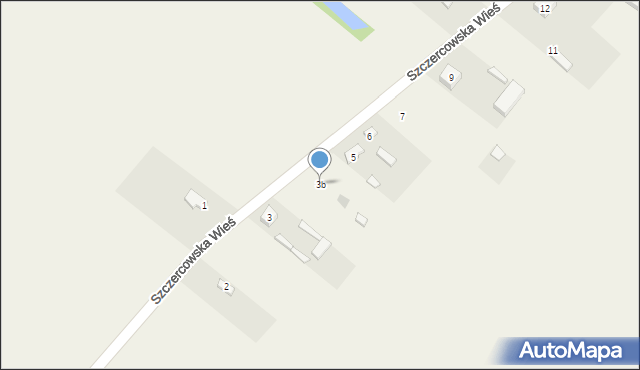 Szczercowska Wieś, Szczercowska Wieś, 3b, mapa Szczercowska Wieś